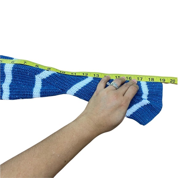 By Artisan Striped Navy Blue white Sweater Size XS - Picture 8 of 8